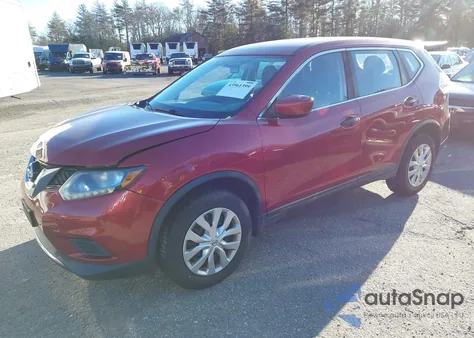 2016 Nissan Rogue S из США, поврежденный, VIN KNMAT2MV5GP642809